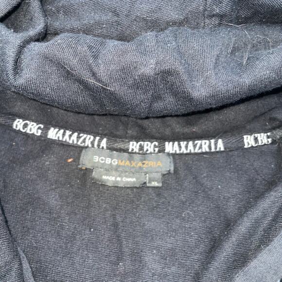 BCBG MAXAZRIA Black Full Zip Punk Y2k Grunge Skate Baggy SZ XL - Picture 5 of 6